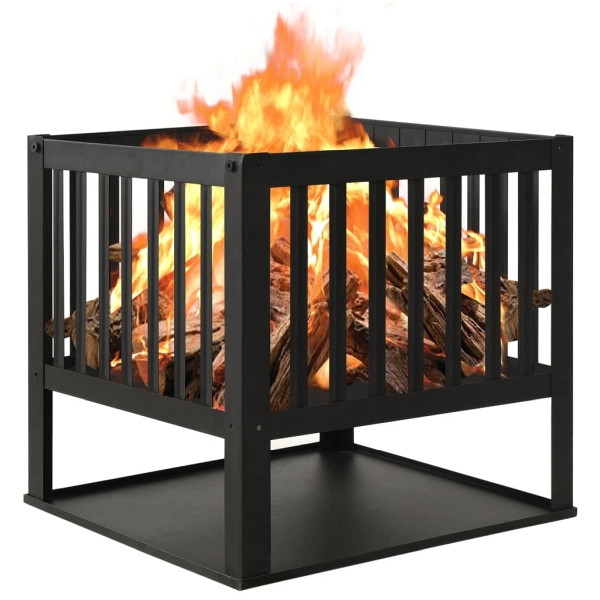 vidaXL Feuerstelle 40x40x40 cm Stahl, 315088, 8720286185698