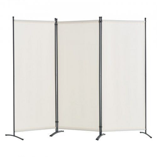 VEVOR 3-teiliger Paravent Raumteiler, faltbarer Sichtschutz, freistehend (228 x 52 x 184 cm), Weiß, BLPF102X71INBCGZXV0