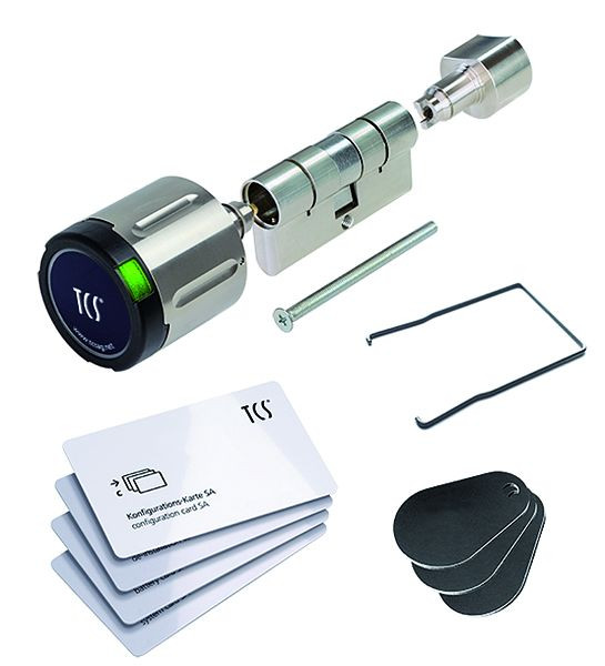 TCS Knaufzylinder mit elektronischem Schließzylinder (Stand alone) für alle Profilzylinderschlösser, IP66, Maße Profilzylinder (mm) 35/70, 817-003-3570