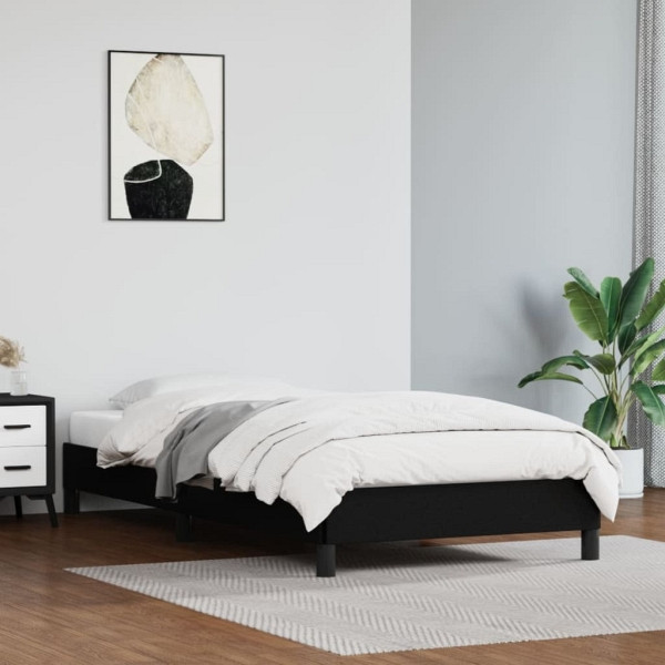 vidaXL Bettgestell Schwarz 80x200 cm Kunstleder, 346868