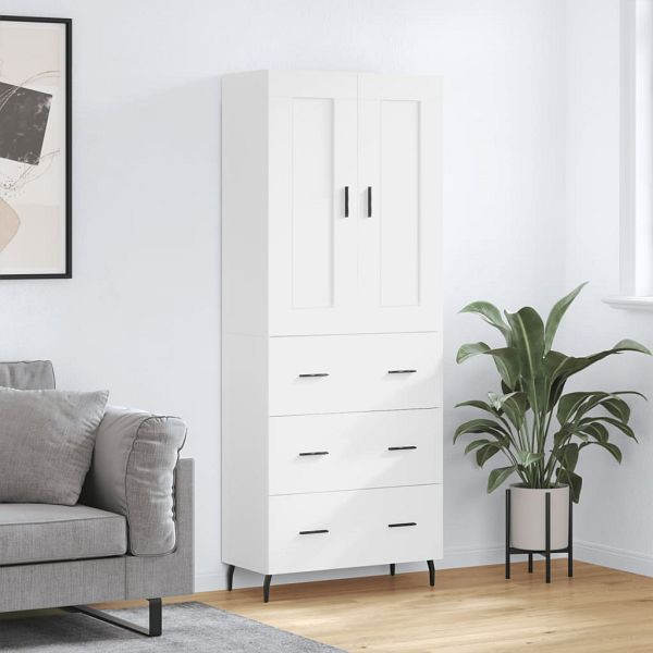 vidaXL Highboard Weiß 69,5x34x180 cm Holzwerkstoff, 3199761