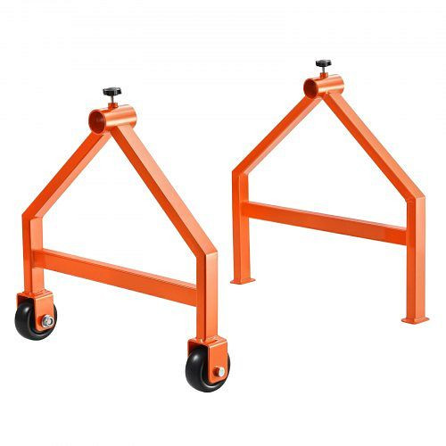 VEVOR Drahtspulenständer, 100 kg Tragkraft, tragbares Gestell mit Rollen für Spulen bis φ76 cm, Rohr nicht enthalten, JSZJFXQFTSJJDNZSN001V0