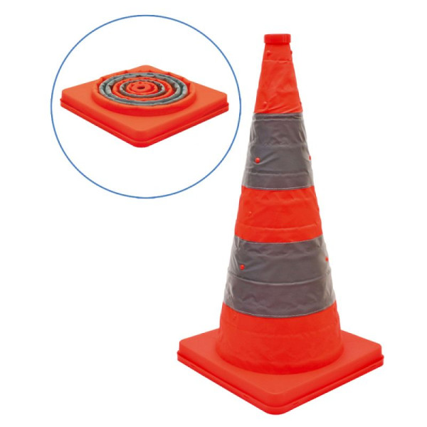 Stein HGS Faltleitkegel 'Cone' mit integriertem Blinklicht, 330 x 330 x 50 mm, 28053