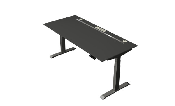 Kerkmann Steh-/Sitztisch Move boost 4 1800 X 800 elektrisch höhenverstellbar von 640-1290 mm, Anthrazit/Anthrazit, 10440713