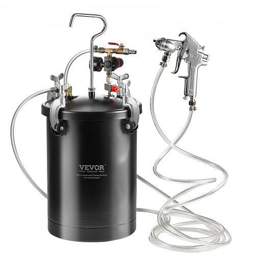 VEVOR Sprühfarbe Druckbehälter Tank 15L Spritzpistole Schläuche Druckmesser, PQYLGSDXOX15D9F8BV0