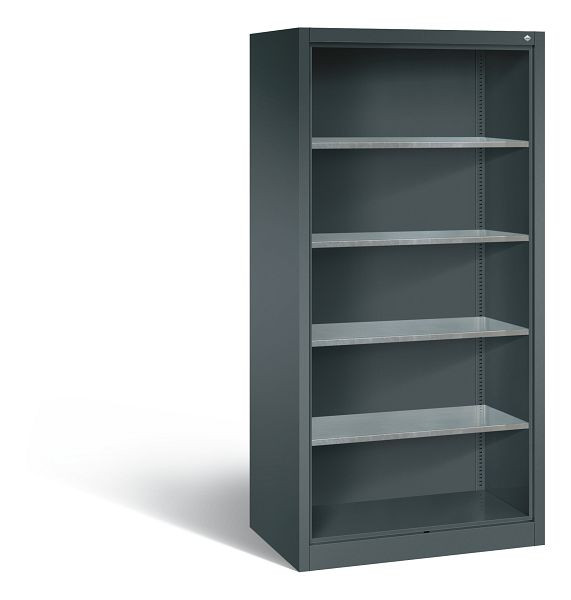 C+P Stahlregal mit Rückwand Acurado, H1950xB930xT600mm, Farbe: Anthrazit, 8922-02 S10018
