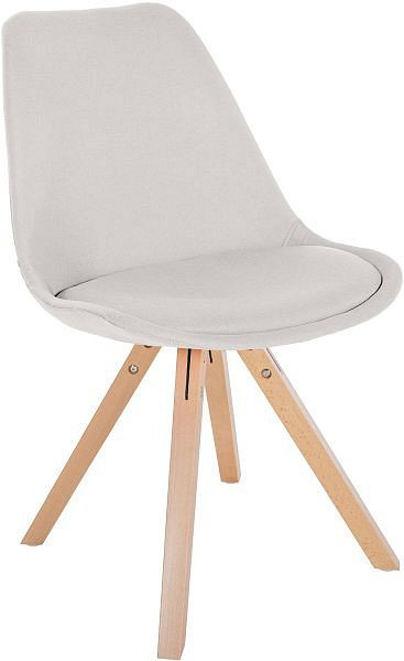 CLP Stuhl Sofia Stoff Square, creme, 321636, 4251756485474