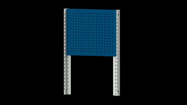 ANKE Werkbänke Grundaufbau Systemaufbau, 803 x 107 x 1200 mm, RAL 7035/5010, 1 x Lochwand Höhe 650 mm, 340.347