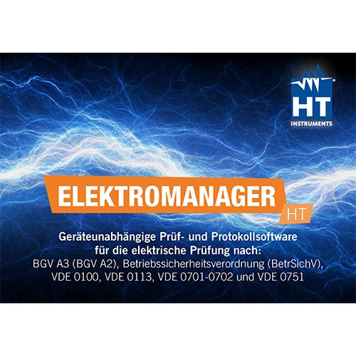 HT Instruments Universelle Hersteller- & Geräteunabhängige Prüf- & Protokollsoftware, 2009625