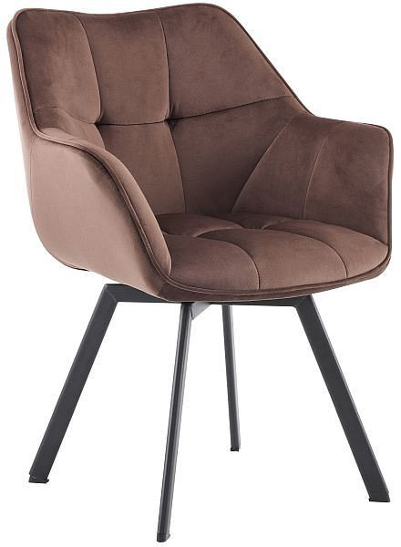 CLP Esszimmerstuhl Jordi Samt, braun, 325742, 4255716348861