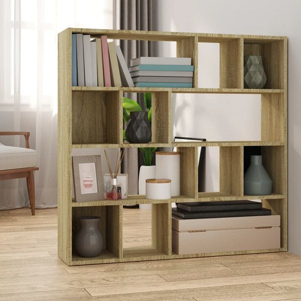 vidaXL Bücherregal/Raumteiler Sonoma-Eiche 105x24x102 cm, 823248