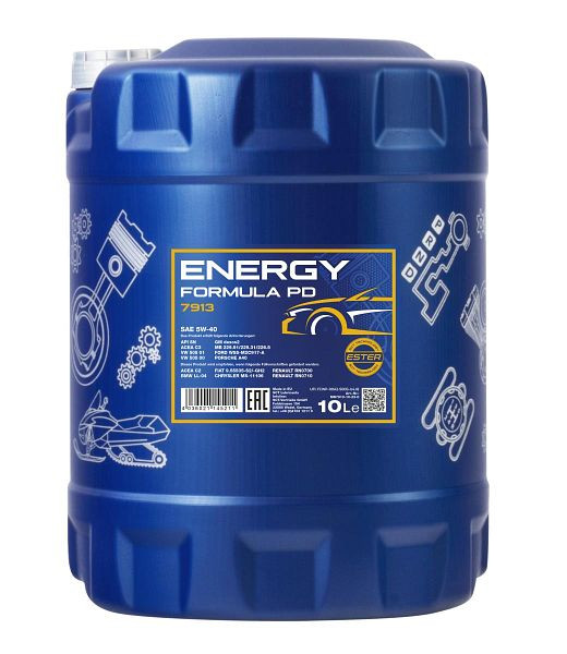 MANNOL Motorenöl 7913 Energy Formula PD 5W-40, VE: 10 l, MN7913-10