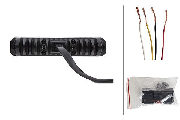 HELLA LED-Blitz-Kennleuchte, BST, 12/24V, gelb, Anbau/Schraubanschluss, Kabel: 860mm, Set, 2XD 014 560-401