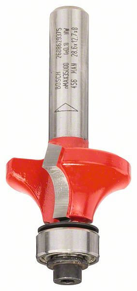 Bosch Abrundfräser Expert for Wood, 8 mm, D 28,6 mm, R1 7,9 mm, L 12,7 mm, G 55,2 mm, 2608629375