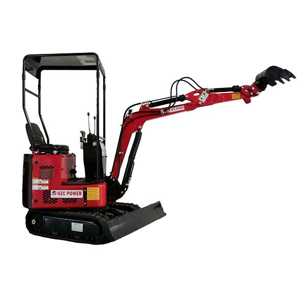 HZC Power Minibagger Kettenbagger Dieselmotor schwenkbarer Baggerarm, DKB881