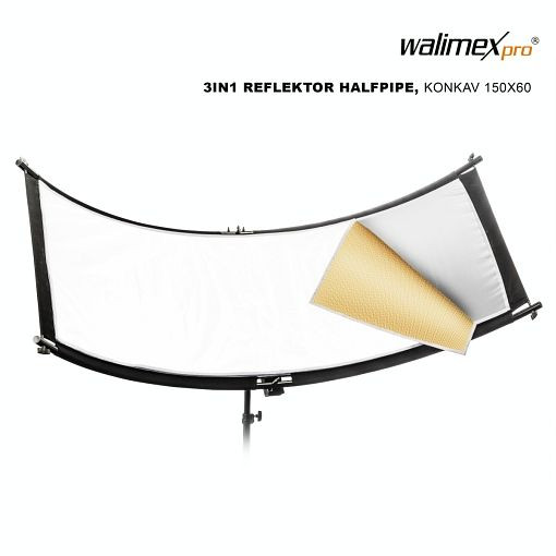 Walimex pro 3in1 Reflektor Halfpipe, konkav 150x60, 1022771