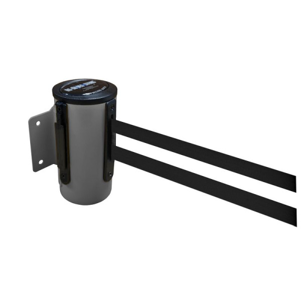 Stein HGS Wandgurtkassette -P-Line Future-, anthrazit, schwarz/weiß/schwarz waagerecht (gestreift), mit Gurtendstück (Standard), 12850a-0402