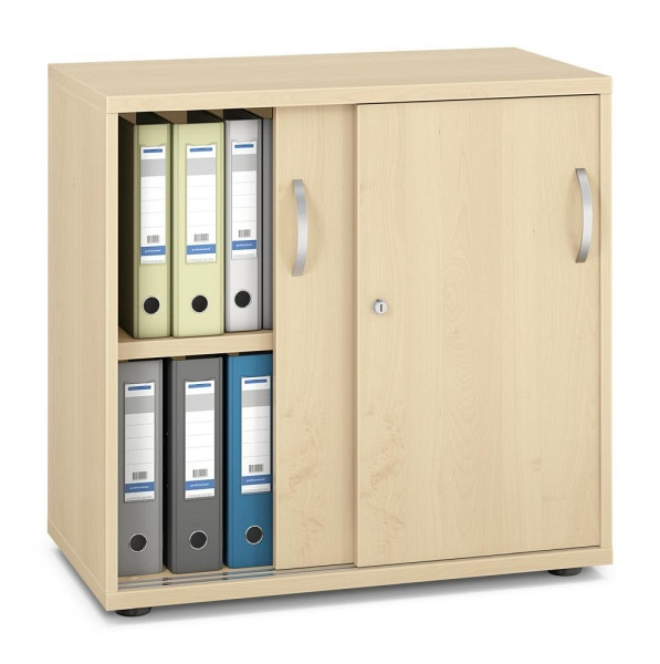 Deskin Schiebetürenschrank MULTI M pro, Dekor: Ahorndekor, BxHxT: 800 x 780 x 420 mm, 250321