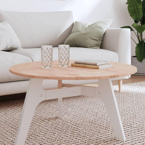 vidaXL Tischplatte Ø80x1,5 cm Rund Massivholz Buche, 355911