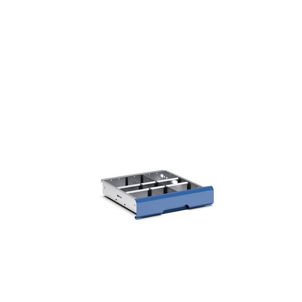 bott verso Sortiment Trenn- und Steckwände, mit 9 Fächern, Für Schubladen mit 100/125 mm Höhe, Schrankabmessungen BxT: 525 x 550 mm, 16926804.51