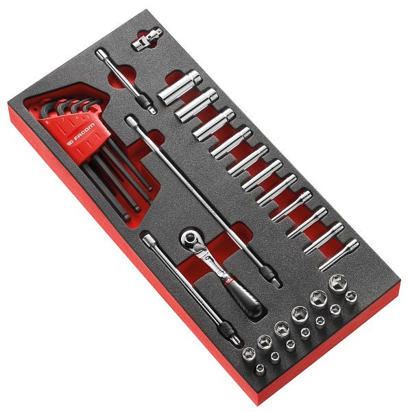 Facom Modul - Steckschlüssel 1/4", 44-teilig, MODM.RL2U