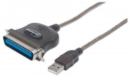 MANHATTAN USB auf Parallel-Druckerkonverter, USB A auf Cen36 Stecker, 1,8 m, 317016