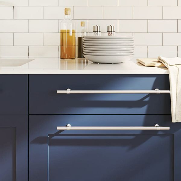 vidaXL Möbelgriffe 5 Stück Silbern 320 mm Edelstahl, 155418