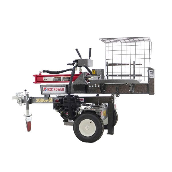 HZC Power 30 t stehend & liegend Holzspalter mit Benzinmotor & schnellerem Zylinder, unmontiert, HS30245U