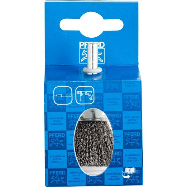 Pferd Pinselbürste mit Schaft, ungezopft POS PBU 2022/6 ST 0,20, VE: 10 Stück, 43704013