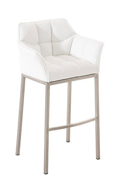 CLP Barhocker Damaso E mit 4-Fuß Gestell, weiß, 101680002
