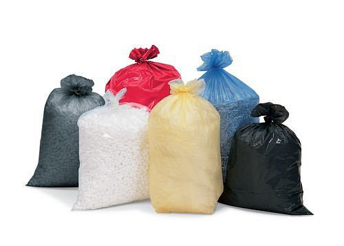 DENIOS Abfallsack aus Polyethylen (PE), 70 Liter, 20 µ, VE: 500 Stück, rot, 165485