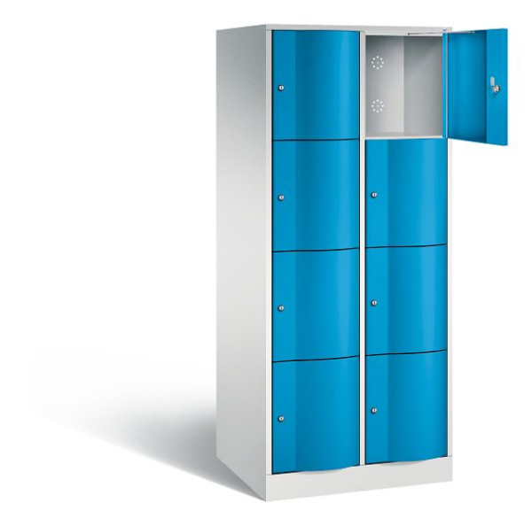 C+P XL-Schließfachschrank Resisto, H1950xB772xT640mm, Farbe: Lichtgrau / Lichtblau, 8470-273 S10001