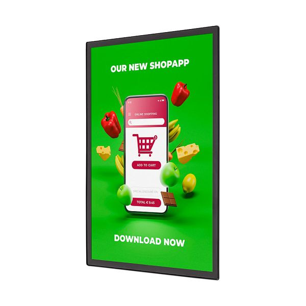 Showdown Displays Magnetischer Leuchtrahmen Slim A1 Schwarz, PEFA1C9005