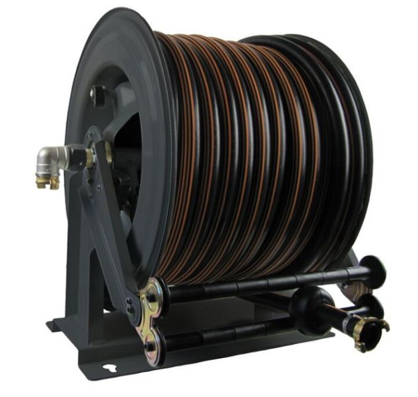 Ebinger Schlauchaufroller OSM 710, Max. 15bar/90°C, 30m - 1" Gummischlauch ET, 1.710.136