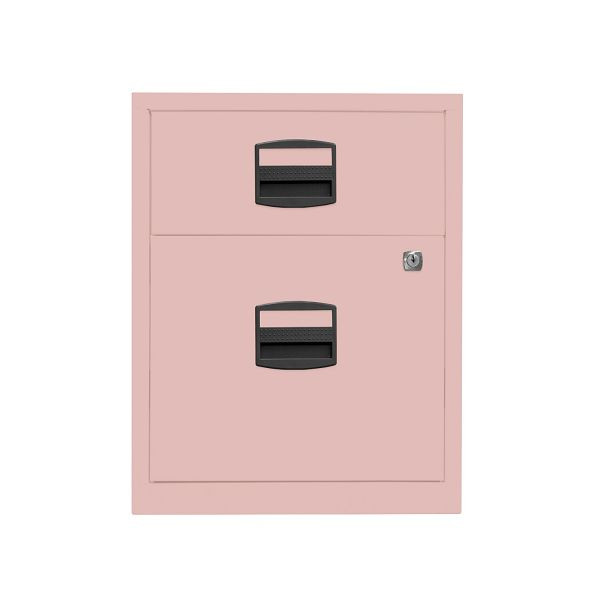 Bisley Home Rollcontainer PFA, 1 Universalschublade, 1 HR-Schublade, 620 pastellpink, PFAM1S1F620