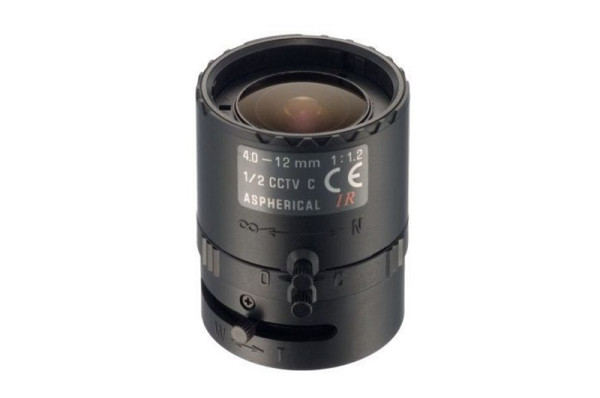 Tamron F1,2/4-12mm Objektiv, Varifokal, 1/2", C-Mount, 12VM412ASIR