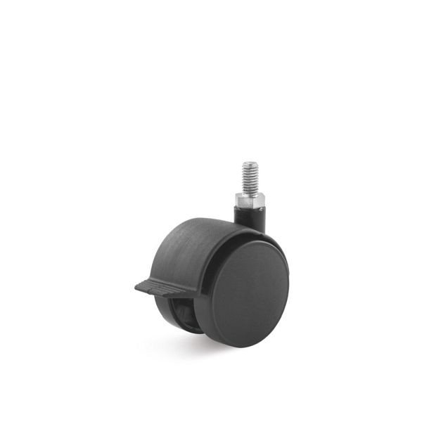 Torwegge Rollenset mit Feststeller, VE: 20 Stück, L-DRKA-50-2-M8-, 0030348
