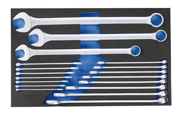 GEDORE Check-Tool-Einlage mit Sortiment, Ring-Maulschlüssel-Satz, 2704226