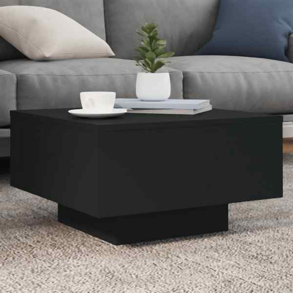 vidaXL Couchtisch Schwarz 55x55x31 cm Holzwerkstoff, 836568