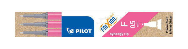 PILOT Tintenrollermine FriXion BLS-FRP5 - 0,3 mm, pink, 3er Pack, BLS-FRP5-P-S3