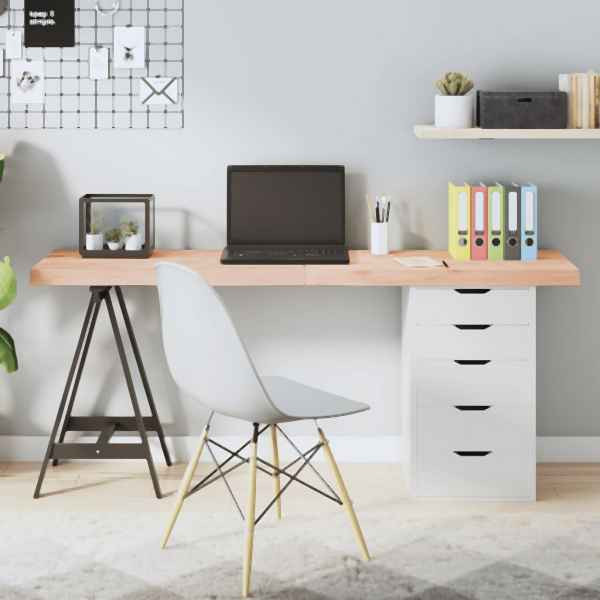 vidaXL Tischplatte 160x50x(2-6) cm Massivholz Eiche Unbehandelt, 3156323