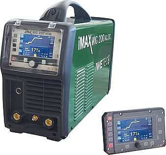 Iwetec Schweissgerät iMAX WIG 200 AC/DC inkl. Schweißzubehör und WIG-Schlauchpaket SR 26, 8 m, 405040002