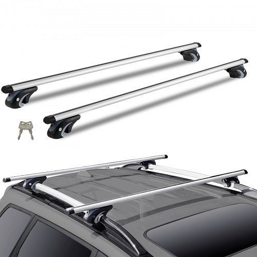 VEVOR Dachgepäckträger 1370 x 72 x 106 mm, Dachträger Querstange 90,7 kg Tragfähigkeit Relingträger Gepäckablage Auto Universal, CDHGJTYKTYKCPRACFV0