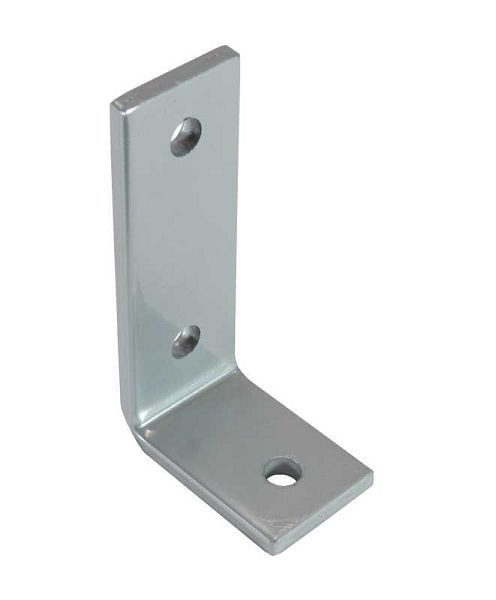 SINOtec Haltewinkel 3-Loch, pulverbeschichtet, schwarz, 100x55x35x6 mm, Bohrung: 3 x 9 mm, 10000888