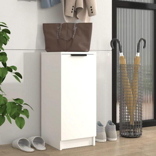 vidaXL Schuhschrank Weiß 30x35x70 cm Holzwerkstoff, 811412