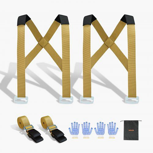 VEVOR Umzugsgurte, bis 454 kg, 2-Personen-Hebe- & Transportsystem mit 2 verstellbaren Schulter- & Traggurten für Möbel, BYDJKSJCX800G9Y2P001V0