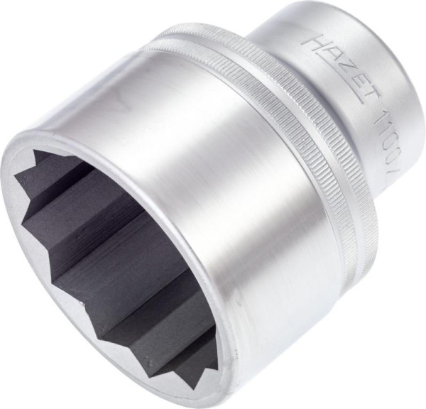 Hazet Steckschlüsseleinsatz, Doppelsechskant, Vierkant hohl 25 mm (1 Zoll), Außen-Doppel-Sechskant Profil, 55 mm, 1100Z-55