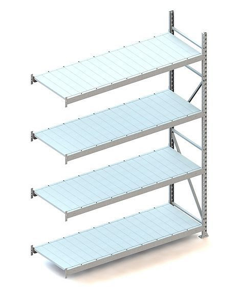 Meta MINI-RACK AR 2500x1800x650 mm, verzinkt, mit Stahlpaneele, Bodenanzahl: 4, 20051287