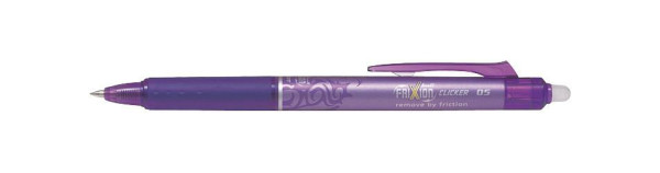 PILOT Tintenroller FriXion Clicker - 0,3 mm, violett, radierbar, BLRT-FR5-V