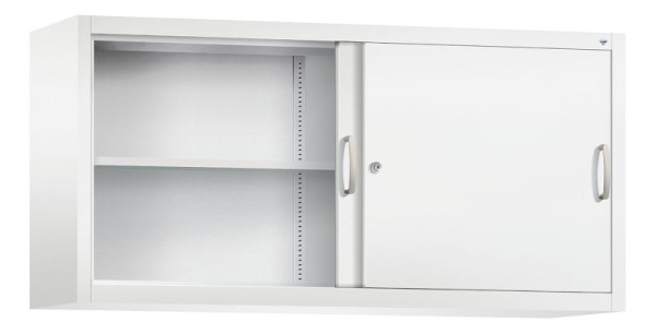 C+P Aufsatzschrank Acurado, H790xB1600xT400mm, Farbe: Verkehrsweiß, Bügelgriff, 2 OH, 2145-00 S10108